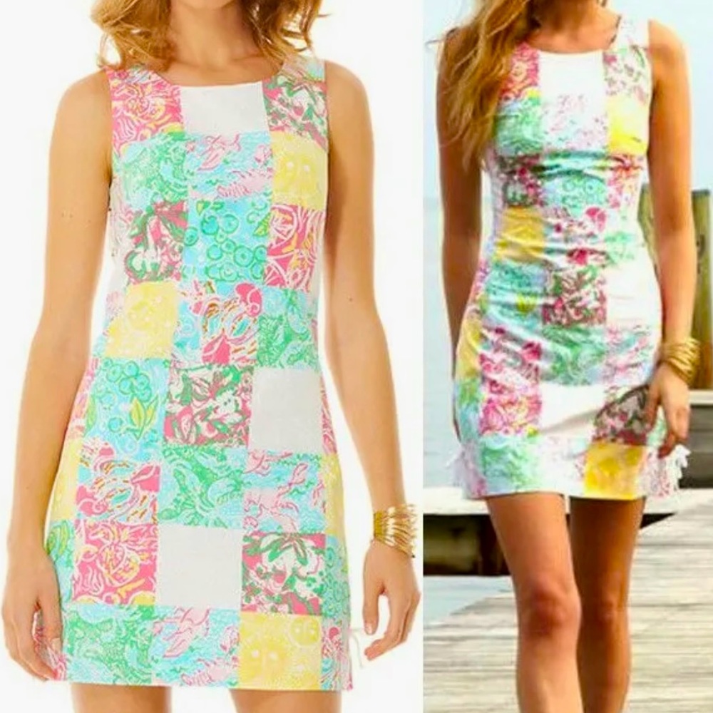 Lilly Pulitzer, Multi State Patch Patchwork Print… - image 6